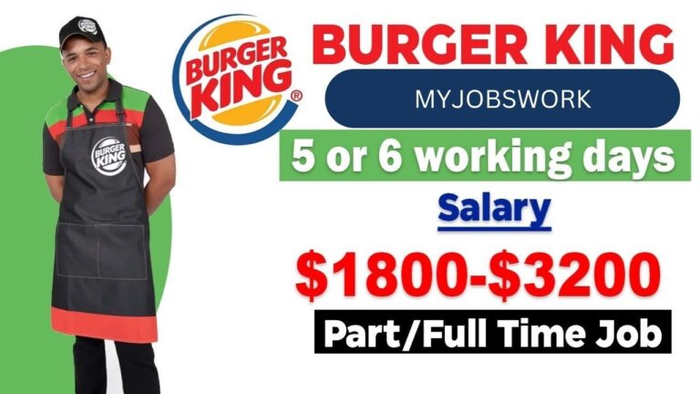 Burger King vacancy